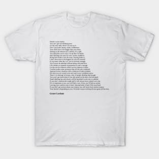 Grant Cardone Quotes T-Shirt